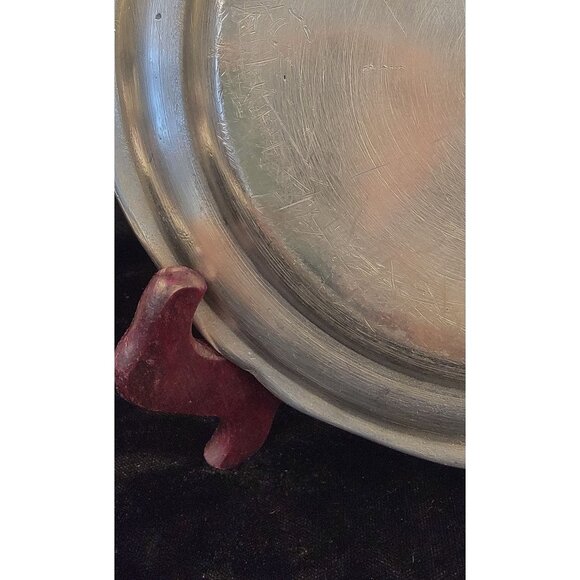 Antique 19th Century Continental Pewter Plate - Picture 10 of 12